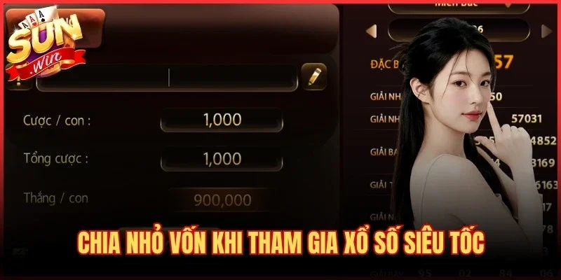Xổ Số Siêu Tốc Sunwin - Quay Nhanh, Nhận Thưởng Lớn 4 Chia nhỏ vốn khi tham gia xổ số siêu tốc