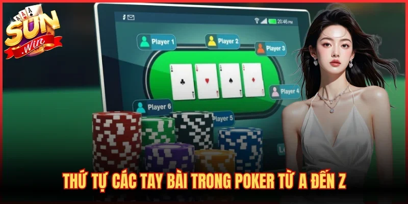 Hướng Dẫn Thứ Tự Các Tay Bài Trong Poker Chi Tiết Nhất 2 Thứ tự các tay bài trong Poker từ A đến Z
